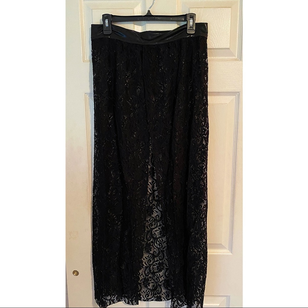 Lace Open front Maxi
